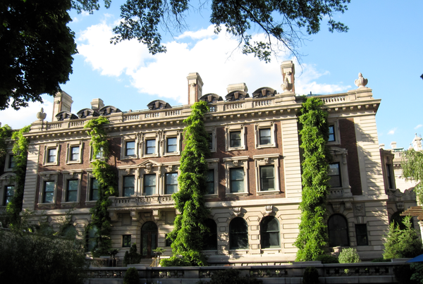 The Cooper Hewitt Smithsonian Design Museum, formerly Andrew Carnegie's mansion on Fifth Avenue