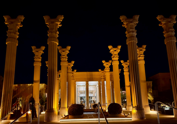 Darioush Winery in Napa Valley, where architecture inspired by ancient Persia creates a dramatic setting for wine and exquisite hospitality.