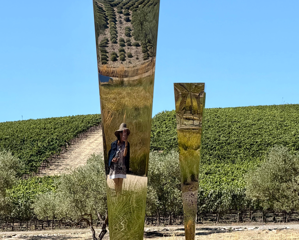 Yang Bao's Hyperspace, reflecting the vineyards, and here, me as the photographer.